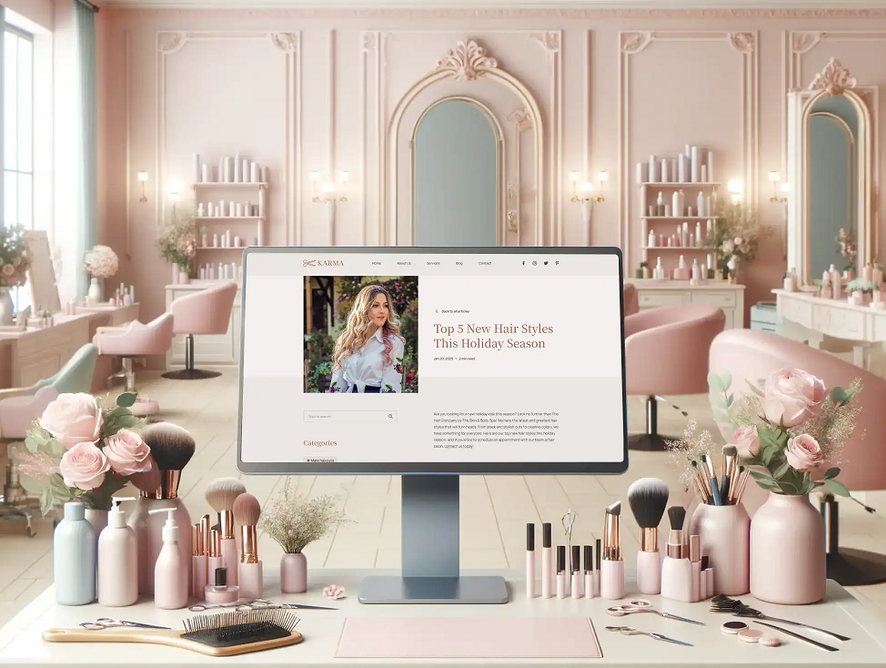 Website development for beauty salons
