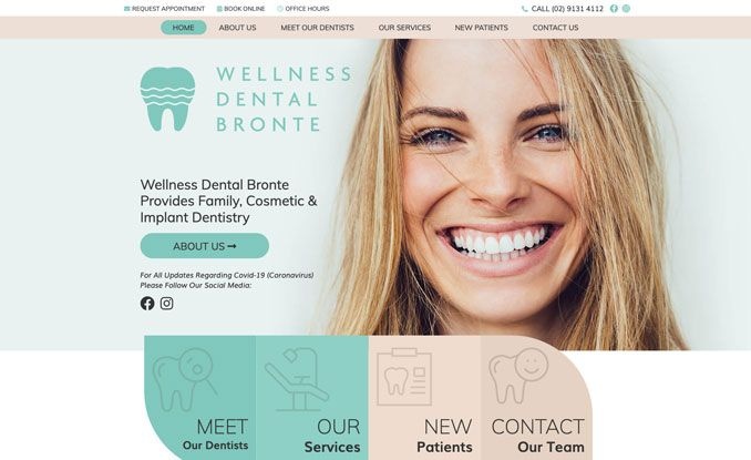 Dental website development