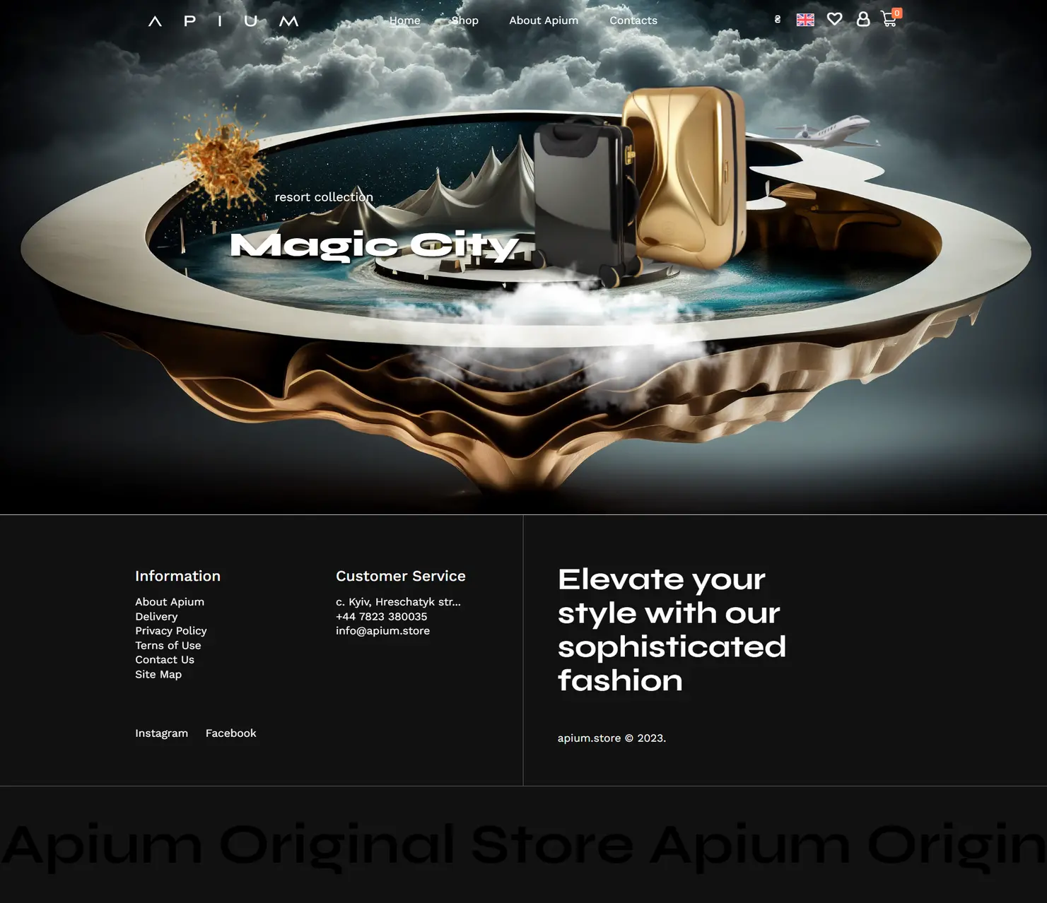 Apium Original Store — online store for premium accessories — project screenshot 2