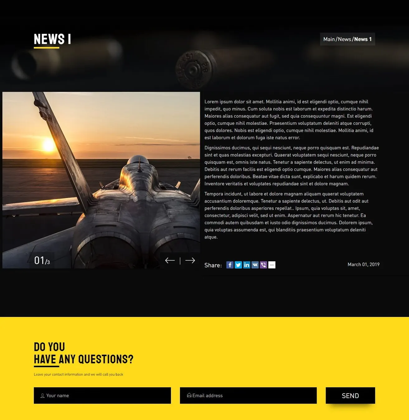Furkan Defense — website design for FDI Group screenshot 2