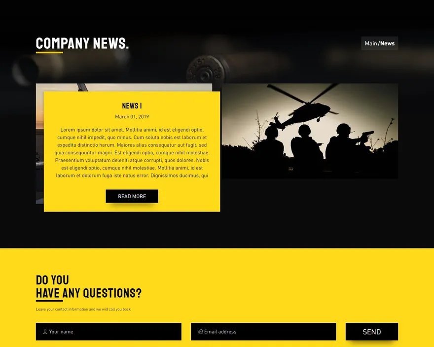 Furkan Defense — website design for FDI Group